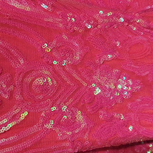 Prom Dress - Fuscia / Dark pink Size 1/2. - Picture 6 of 6